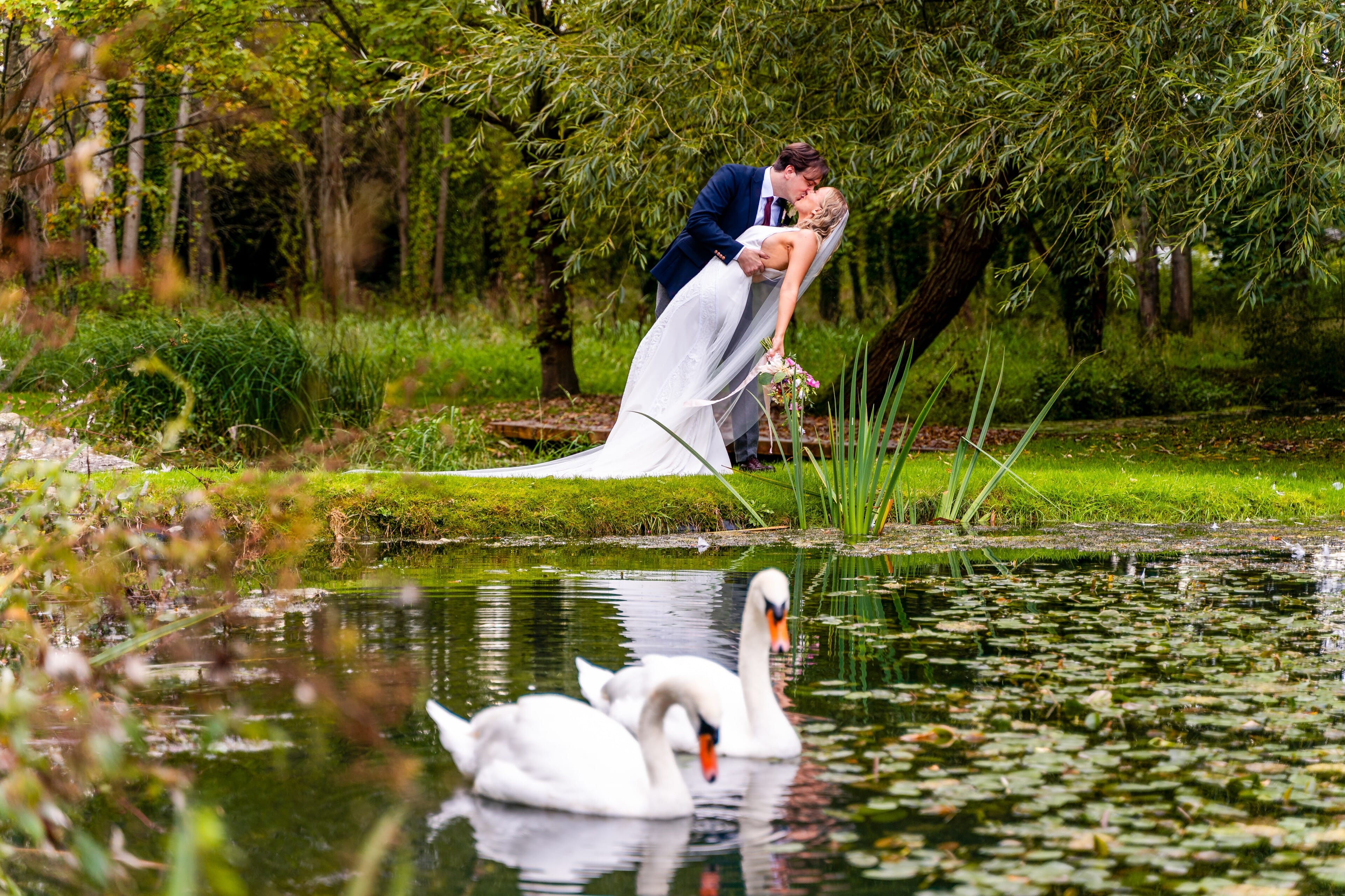 image of couple down at the lakes