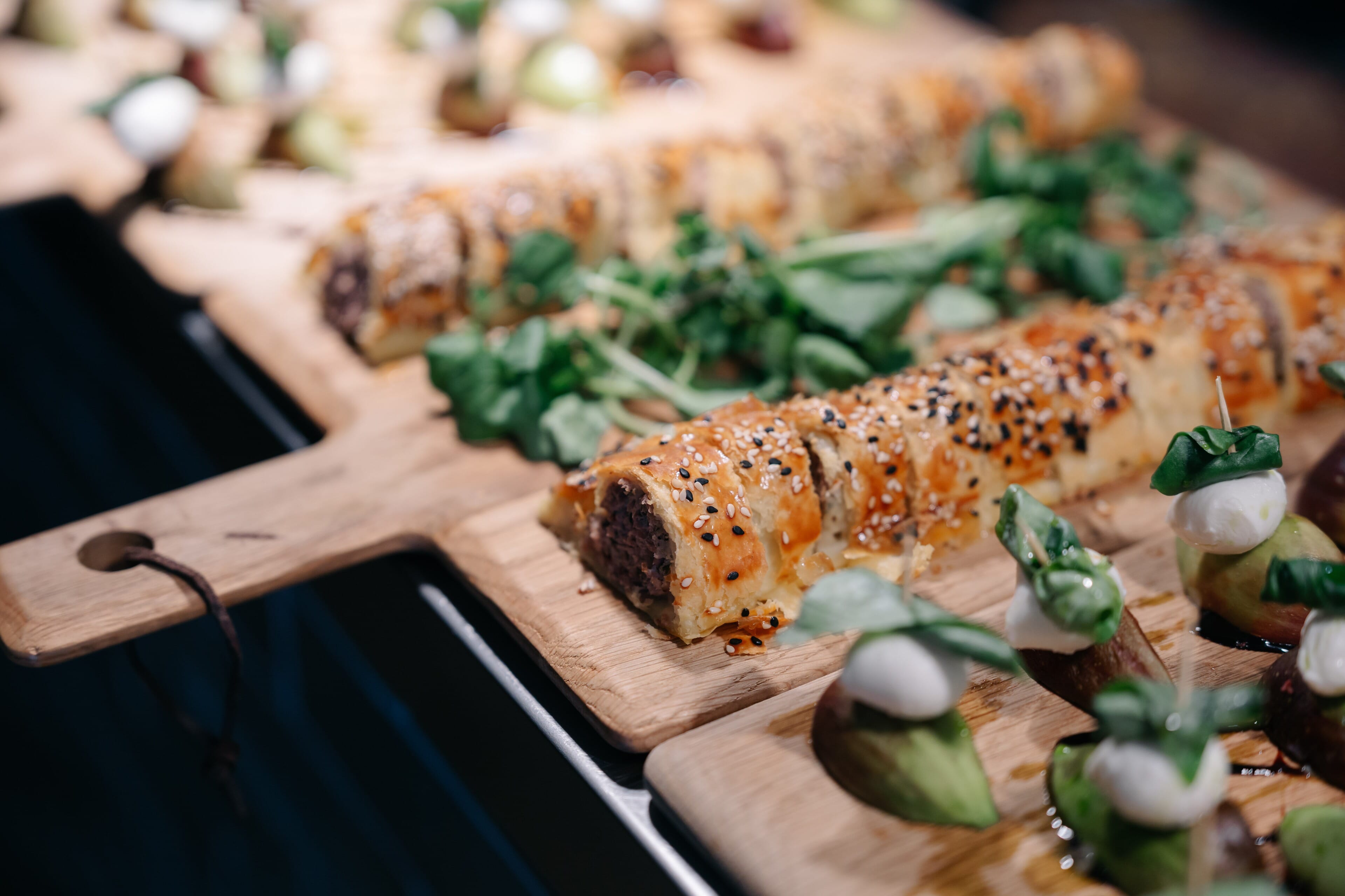 sausage roll canape