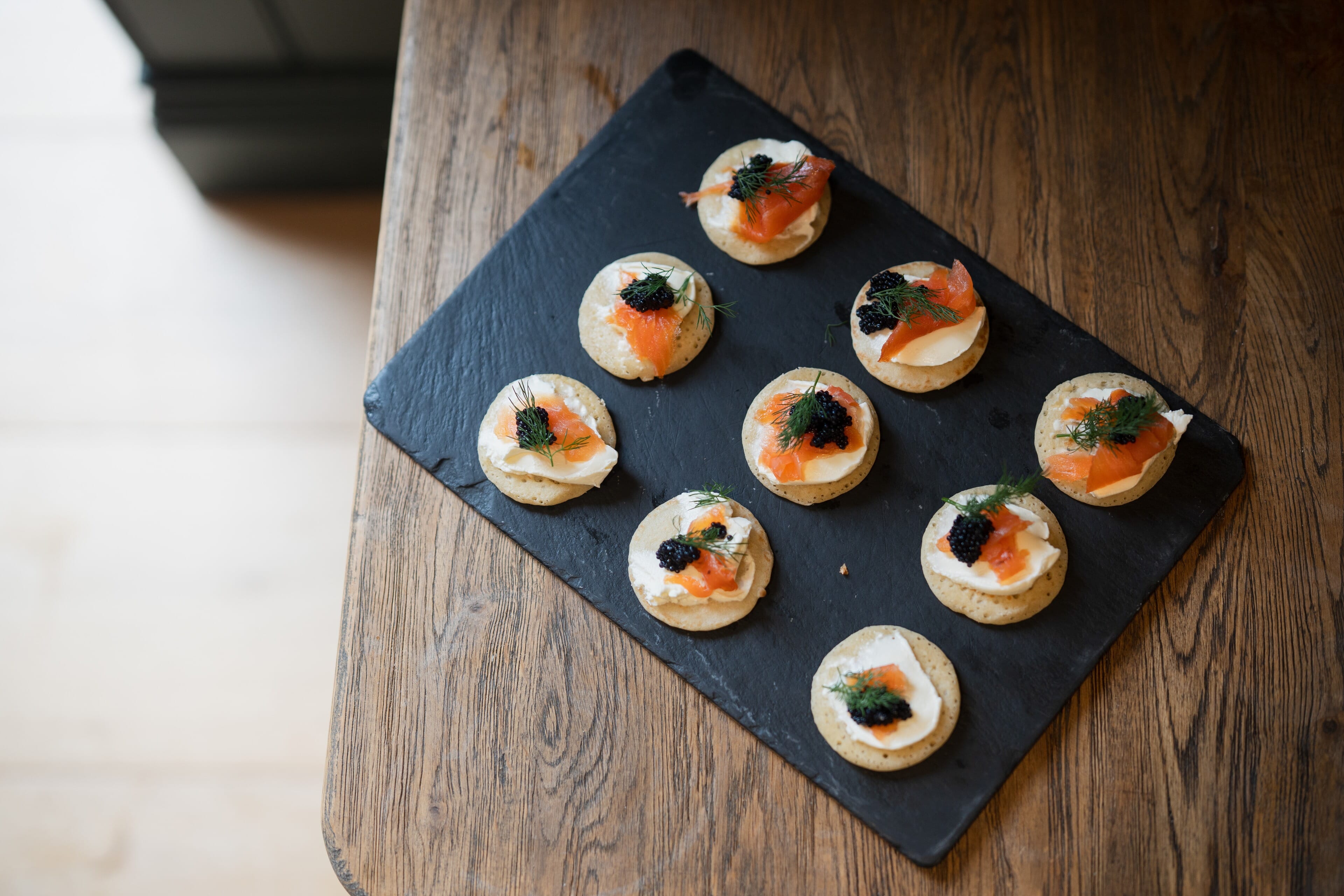 salmon canapes